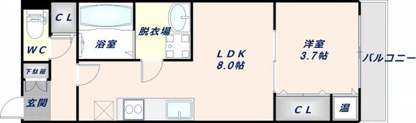 長瀬駅 徒歩10分 2階の物件間取画像